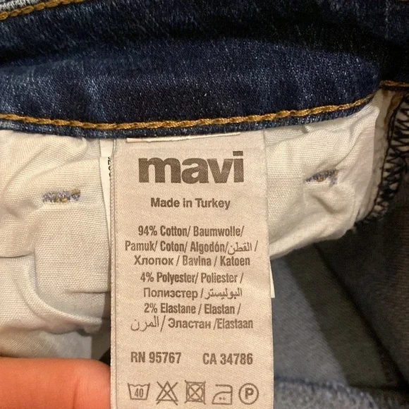 MAVI TESS HIGH RISE SKINNY NAVY JEANS . Size 25 / 27 - Picture 5 of 11
